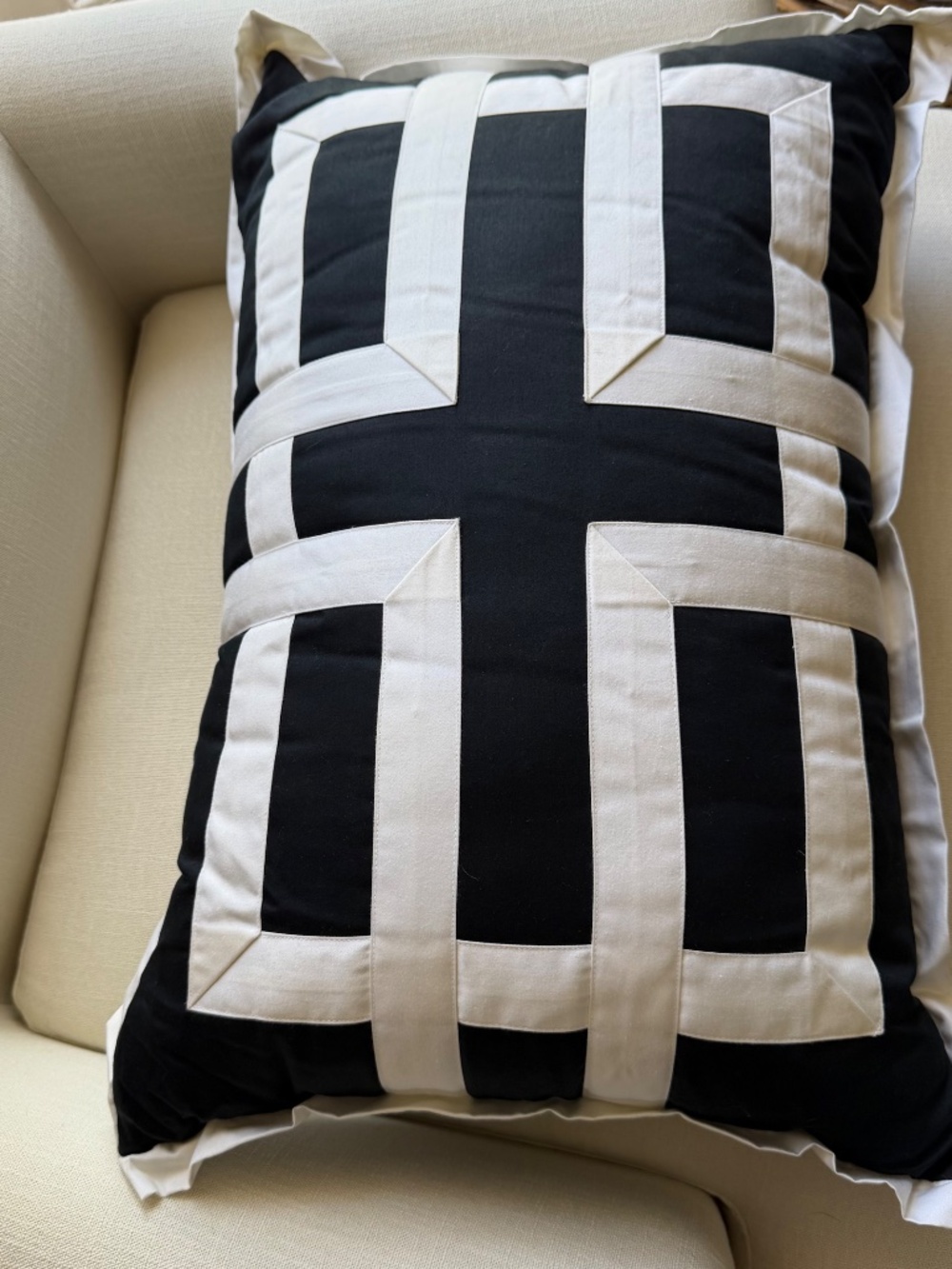 Like New Cotton Throw Pillow
